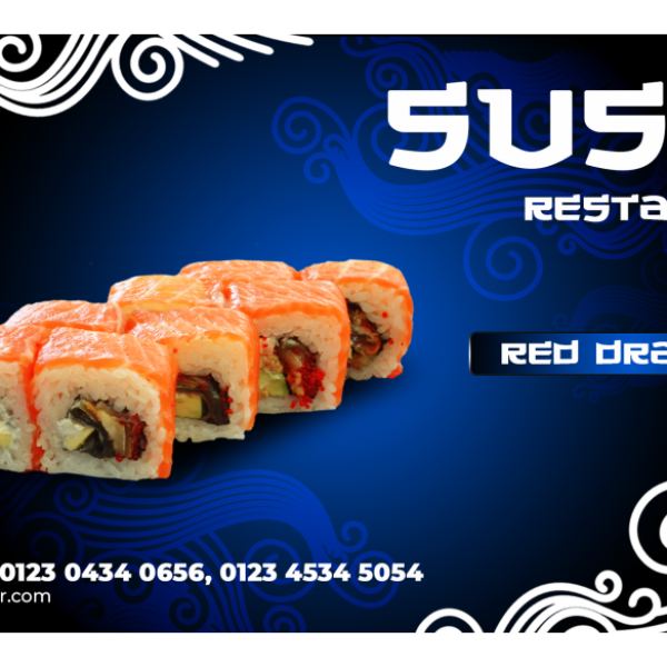 Sushi Animated Restaurant V1 - Digital Marketing Assets