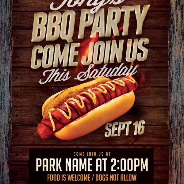 Tony BBQ Party Flyer Access - Creative Templates & Resources