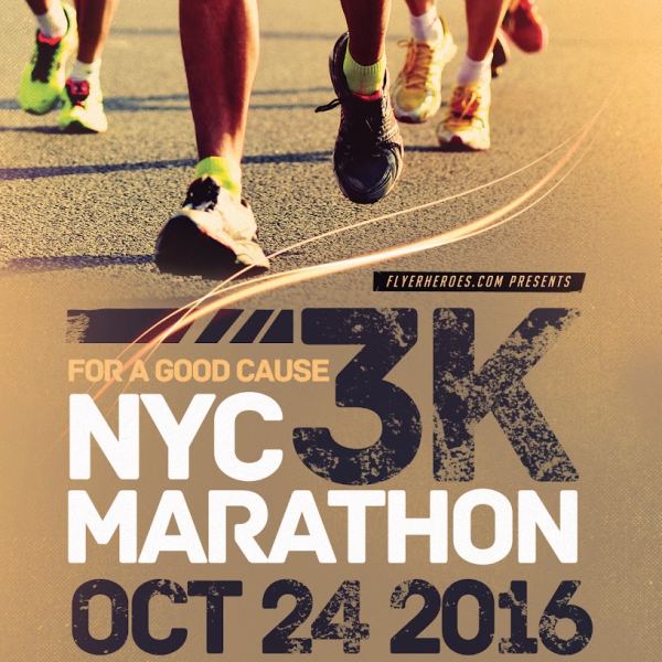 3K Marathon Flyer Design Package