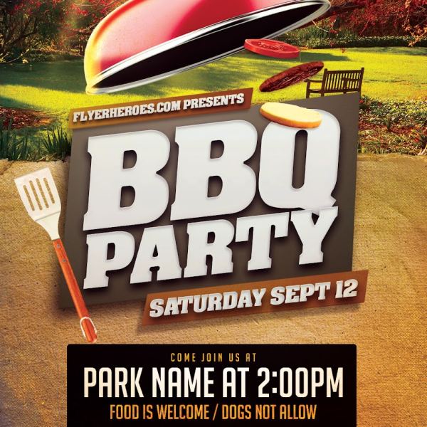 BBQ Party Flyer Template V3 Access
