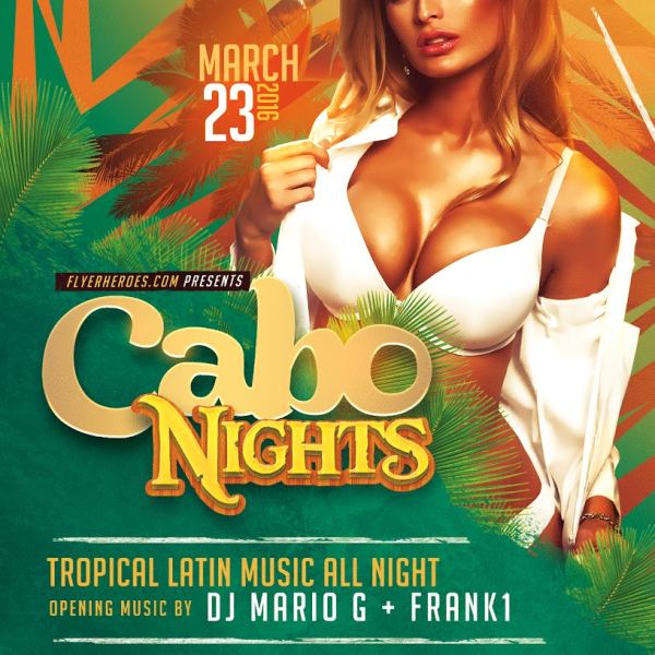 Cabo Nights Flyer Template Access