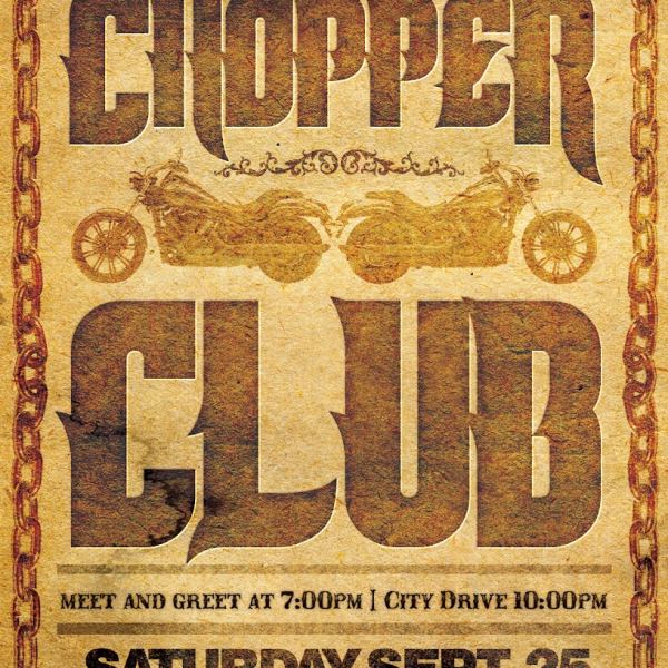 Chopper Club Flyer Template Access