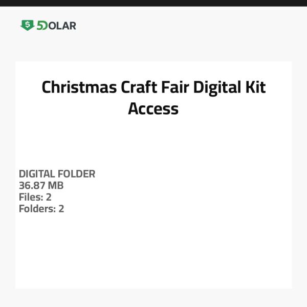 Christmas Craft Fair Digital Kit Access