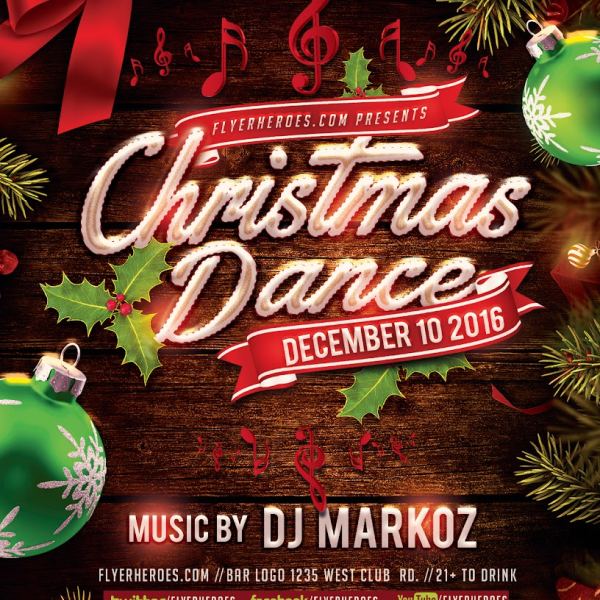 Christmas Dance Flyer Template Access