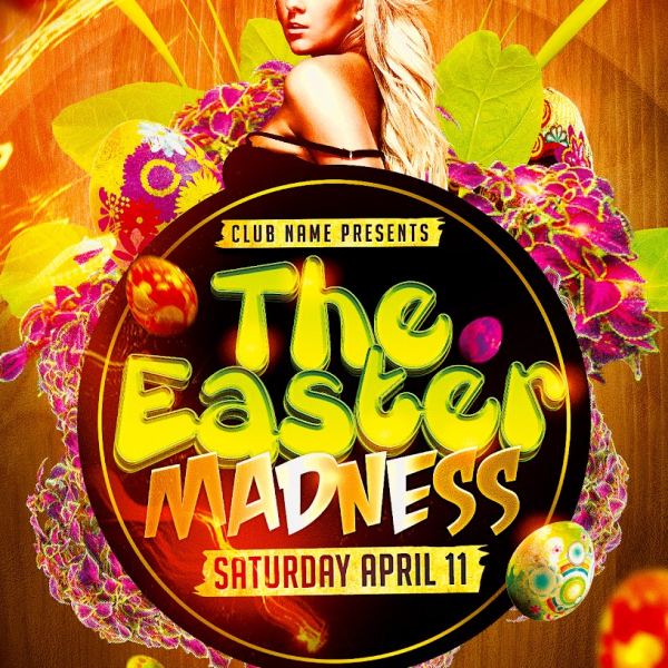 Easter Madness Party Flyer Template Access