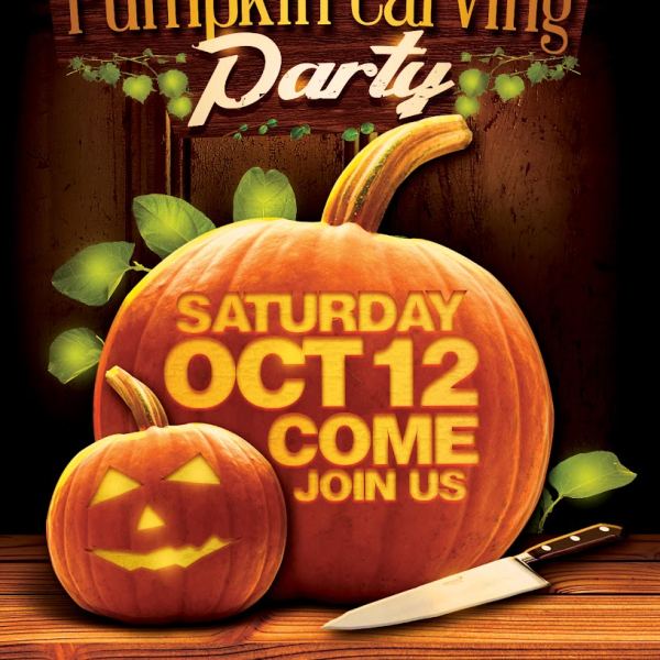 Fall Pumpkin Carving Flyer Template Access