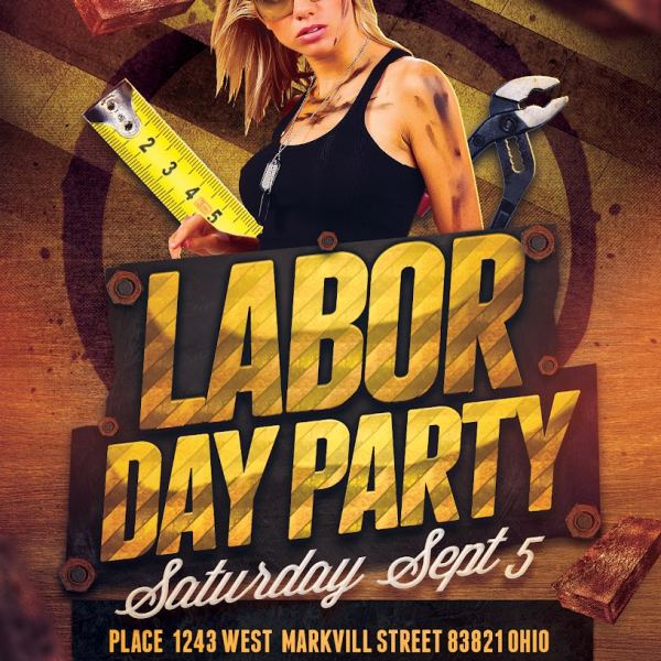 Labor Day Party Flyer Template Bundle
