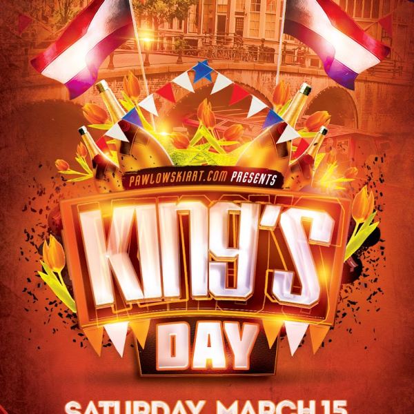 Kings Day Koningsdag Party Flyer Templates Access