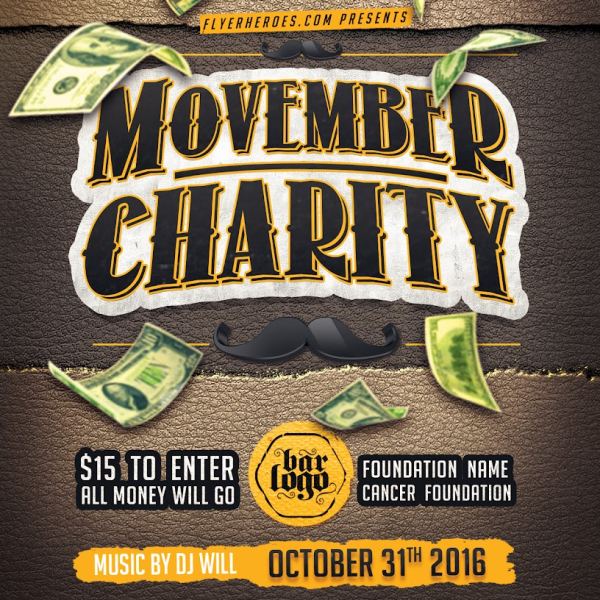 Movember Charity v2 - Flyer Templates Access
