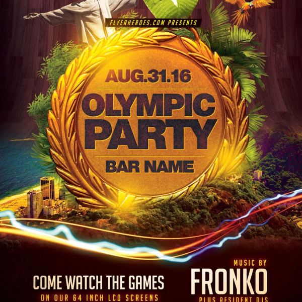 Olympic Party Medalha - Event Flyer Templates