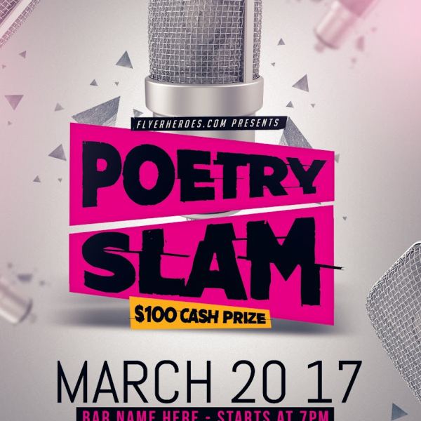 Poetry Slam Creative Kit: Flyer Templates & PSDs