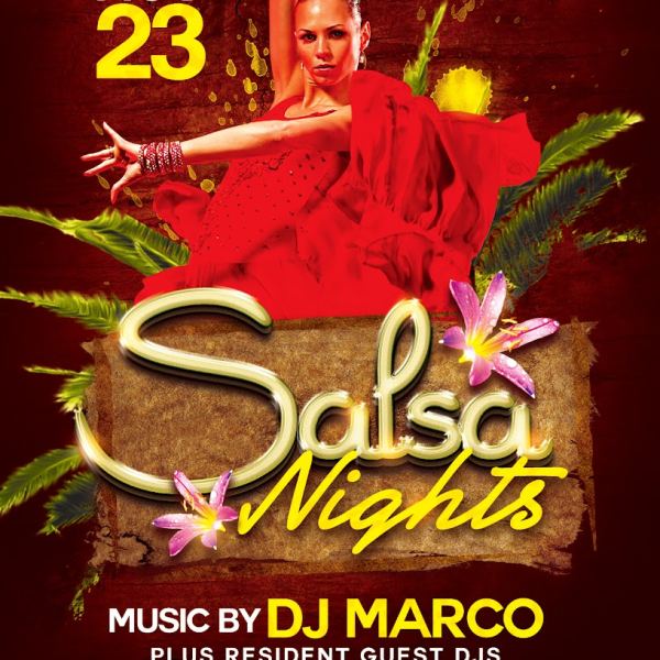 Salsa Nights Flyer Template Access