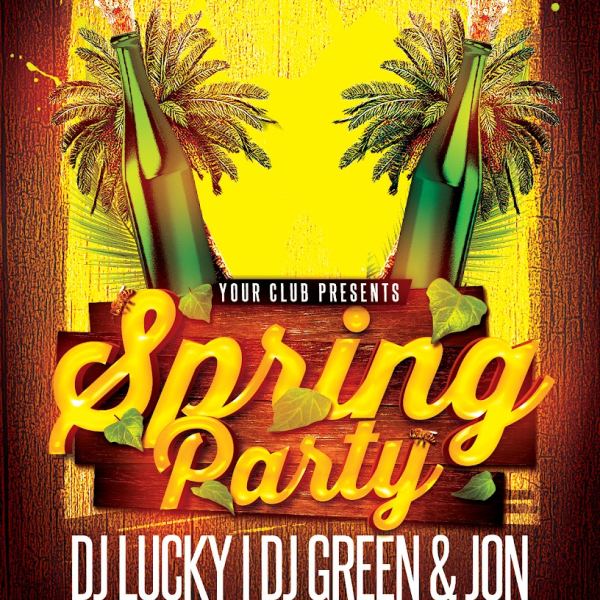 Spring Chacrinha Party Flyer Template Access