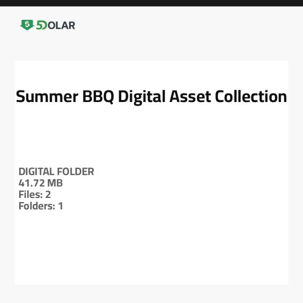 Summer BBQ Digital Asset Collection