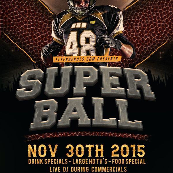 Super Ball Blow - Complete Flyer Design Package