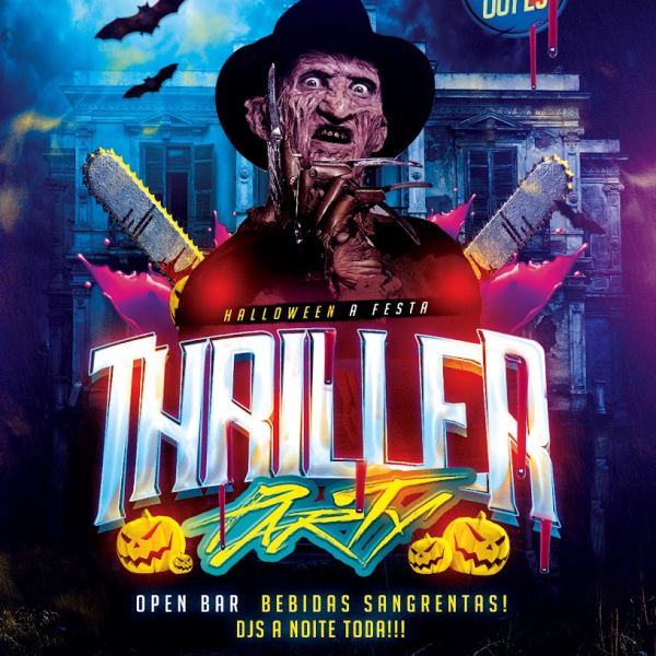 Thriller Halloween Party Flyer Bundle