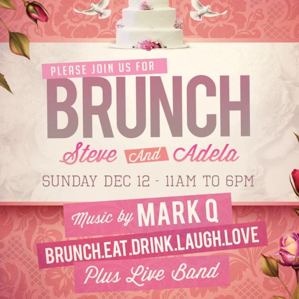Wedding Brunch Flyer Template Access
