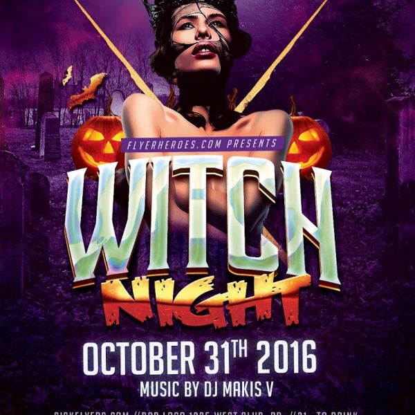 Witch Night Flyer Access - Professional Templates