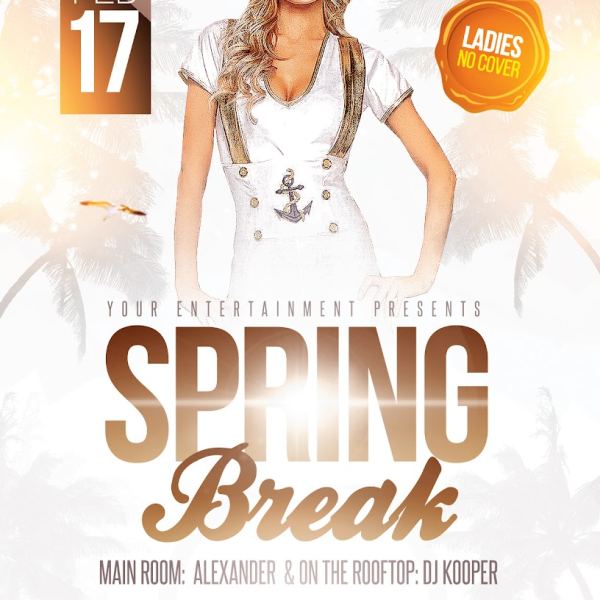 White Spring Break Digital Asset Collection