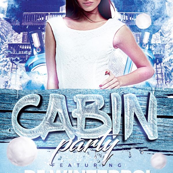 Cabin Party Flyer Template Vol. 2 - Awesomeflyer.com