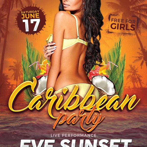 Caribbean Party Flyer Template - Access Now!