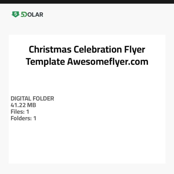 Christmas Celebration Flyer Template - Awesomeflyer.com