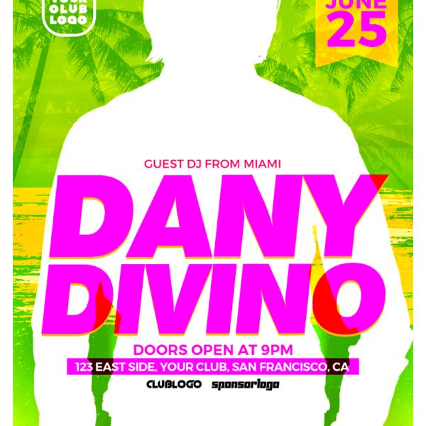 DJ Dany Club Party Flyer Template Access