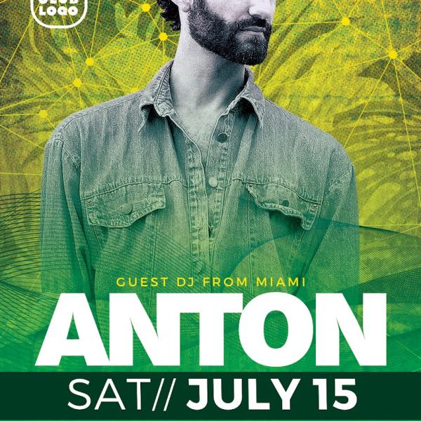 DJ Anton Party Flyer Template - Access Now!
