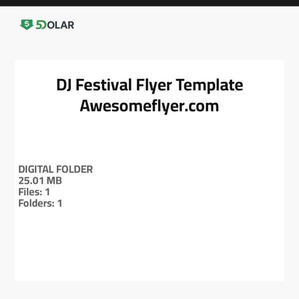 DJ Festival Flyer Template - Awesomeflyer.com