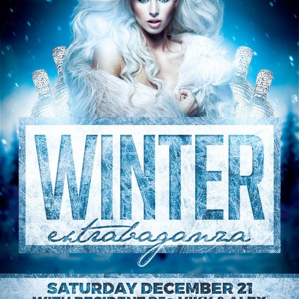 Elegant Winter Party Flyer Template Access