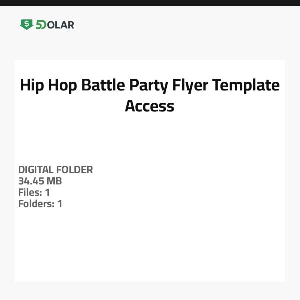 Hip Hop Battle Party Flyer Template Access
