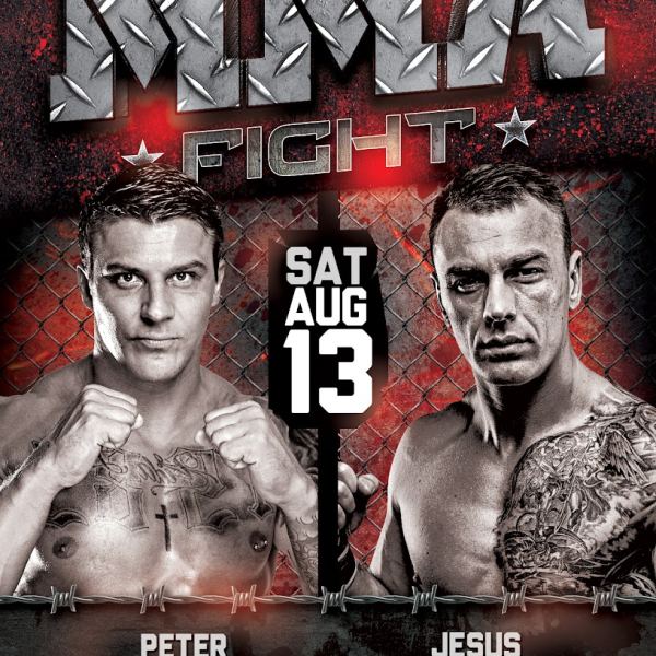 MMA Fight Flyer Template - Awesomeflyer.com Access