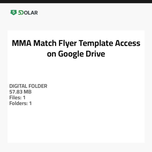 MMA Match Flyer Template - Access on Google Drive