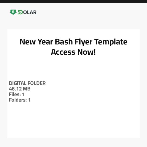 New Year Bash Flyer Template - Access Now!