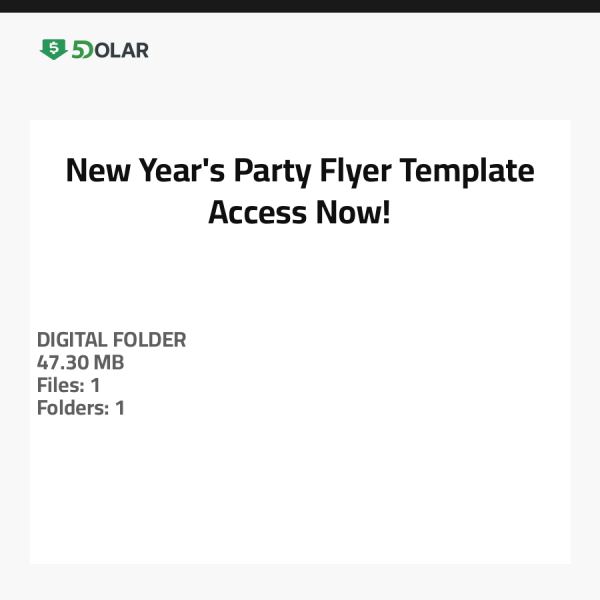New Year's Party Flyer Template - Access Now!
