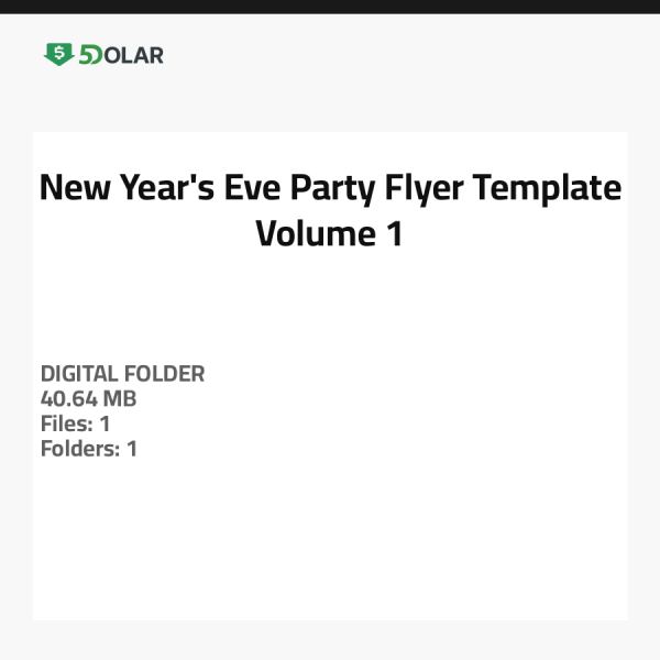New Year's Eve Party Flyer Template - Volume 1