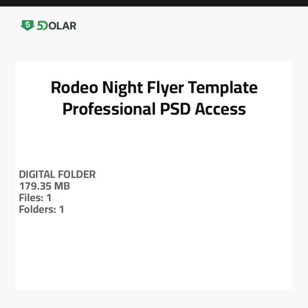 Rodeo Night Flyer Template - Professional PSD Access