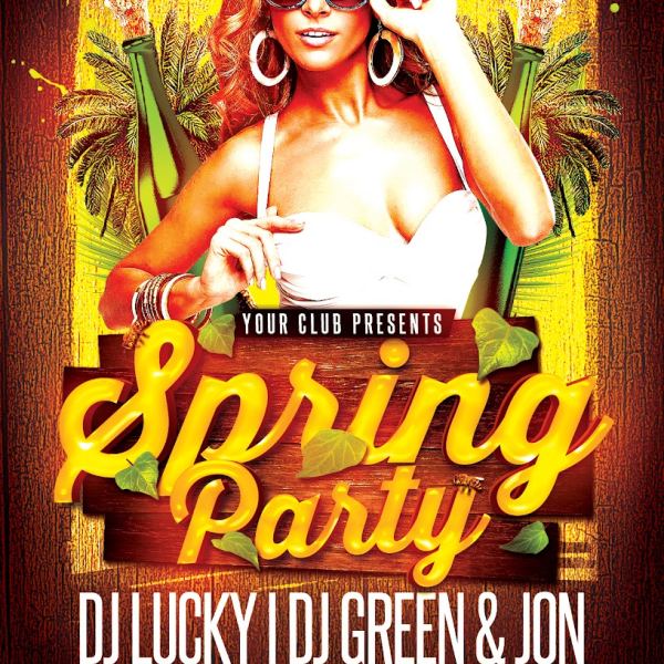Spring Party Flyer Template - Access Now!