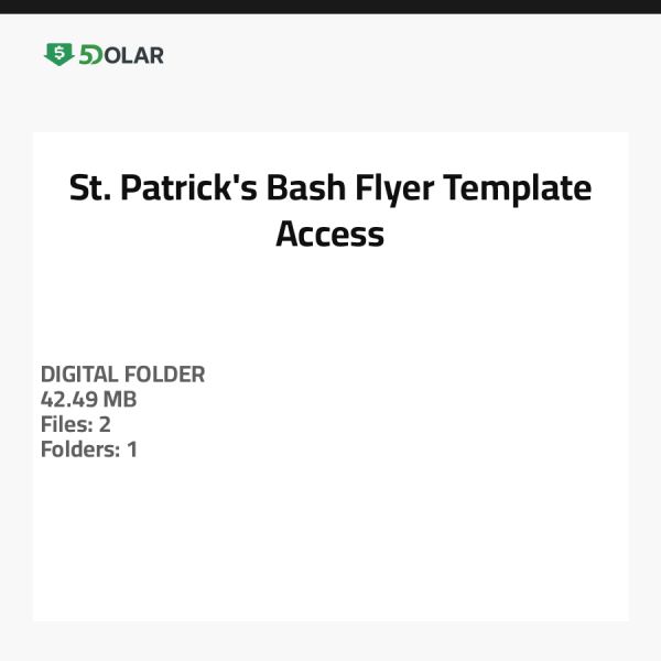 St. Patrick's Bash Flyer Template Access