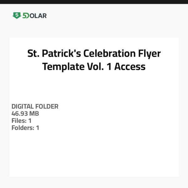 St. Patrick's Celebration Flyer Template - Vol. 1 Access