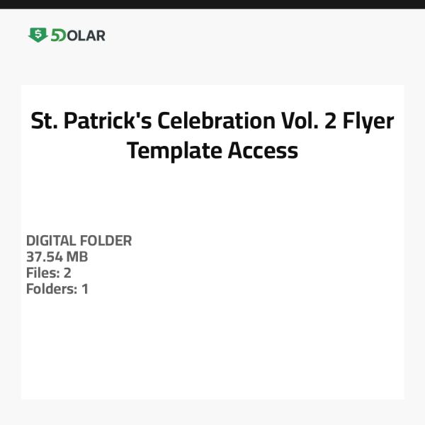 St. Patrick's Celebration Vol. 2 Flyer Template Access