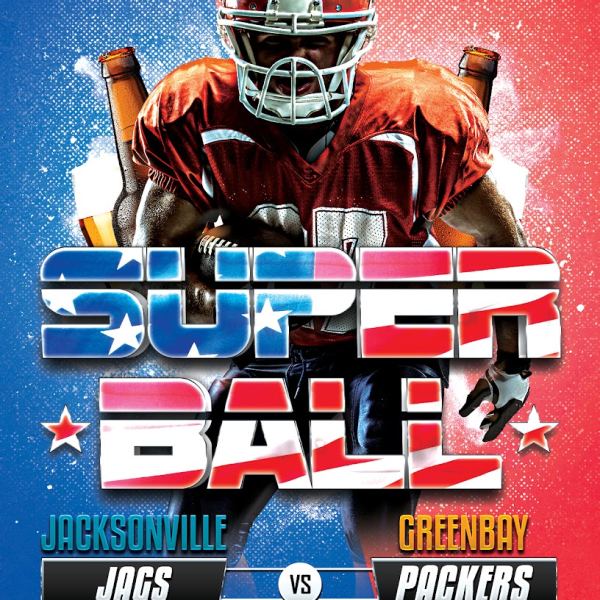 Super Bowl Football Flyer Template - Access Now!