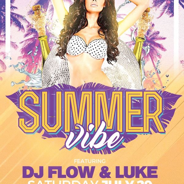 Summer Vibe Party Flyer Template Access