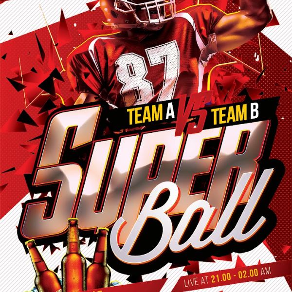 Super Bowl Flyer Template - Access Now!