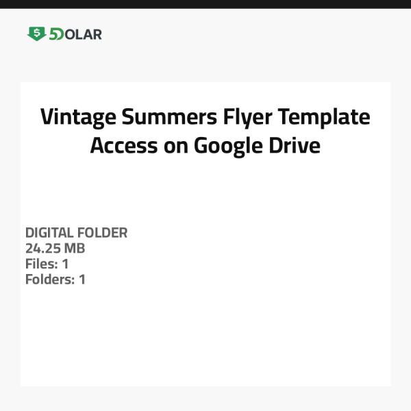 Vintage Summers Flyer Template - Access on Google Drive