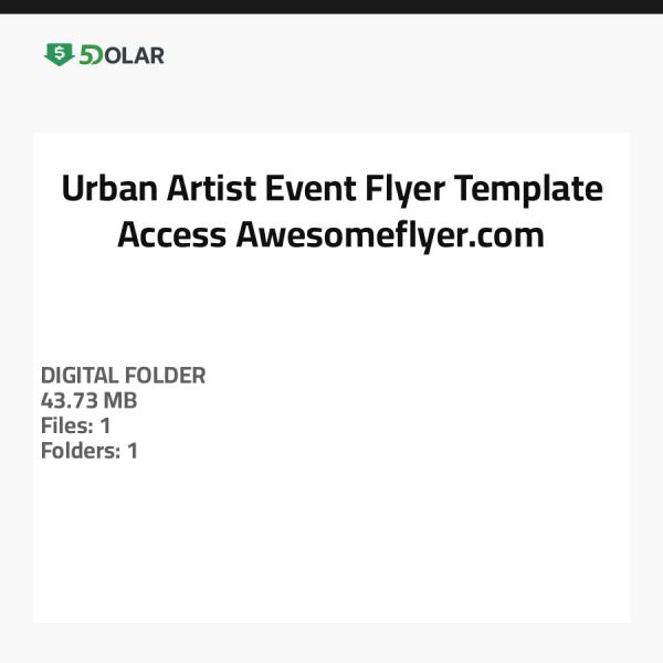 Urban Artist Event Flyer Template Access - Awesomeflyer.com