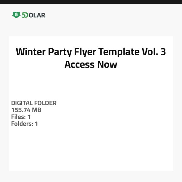 Winter Party Flyer Template Vol. 3 - Access Now