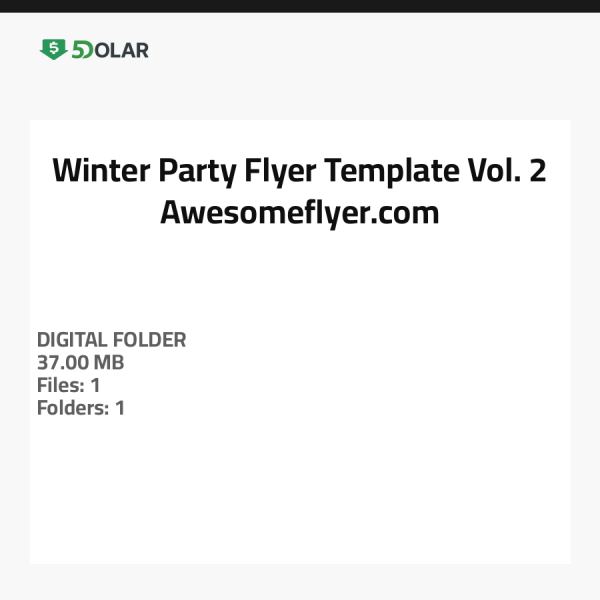 Winter Party Flyer Template Vol. 2 - Awesomeflyer.com