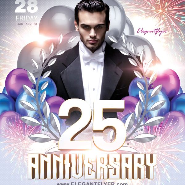 Anniversary V02 – Flyer PSD Template & Facebook Cover Access
