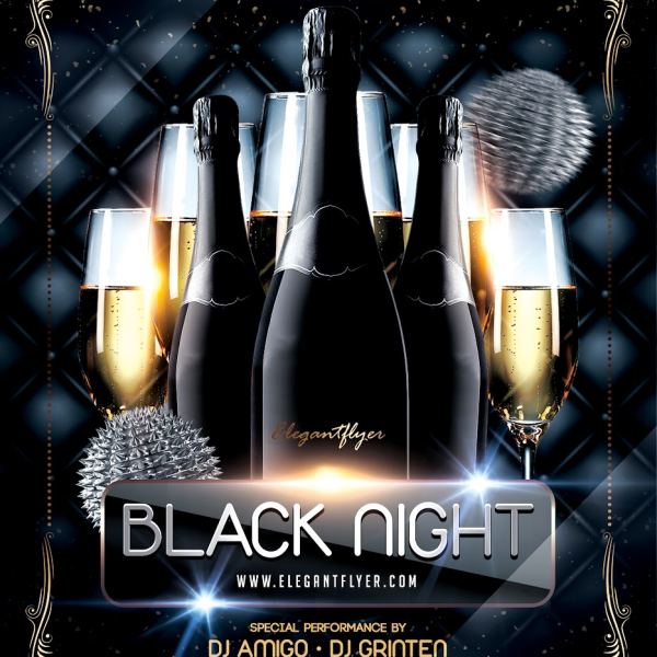 Black Night – Flyer PSD Template & Facebook Cover Access